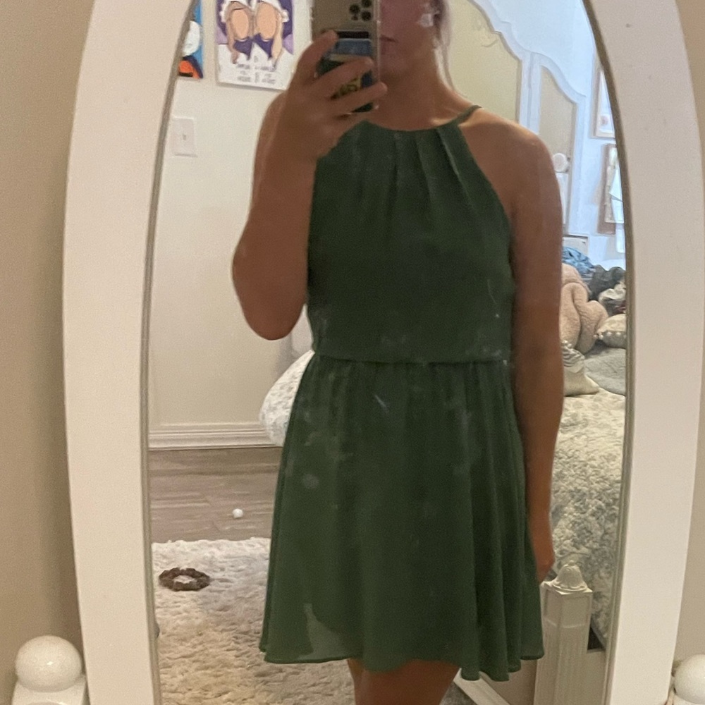 Simple green dress